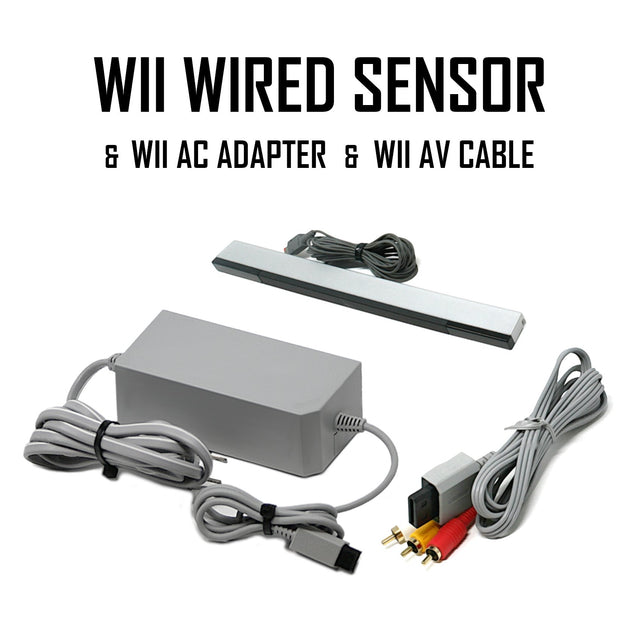 Wii Console White + Choose Voomwa Remotes - Wii Sports, New Super Mario, or Mario Kart (Refurbished - Excellent)