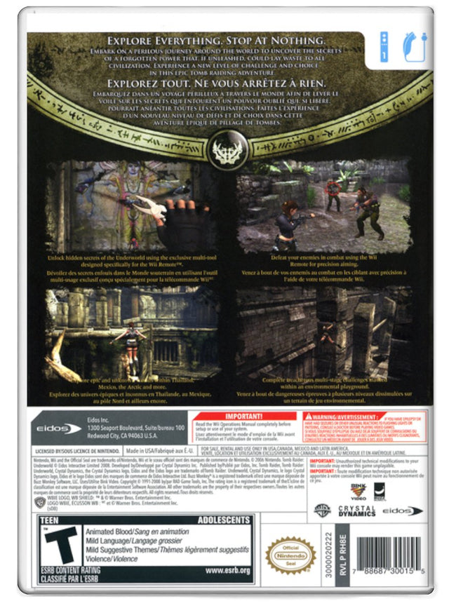 Tomb Raider Underworld - Nintendo Wii (Refurbished)