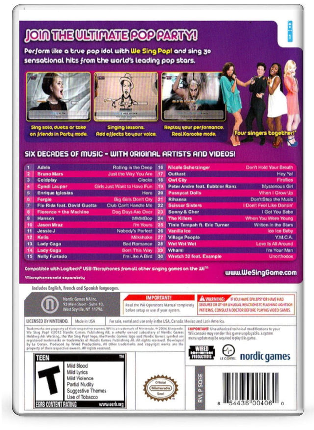 We Sing Pop - Nintendo Wii (Refurbished)