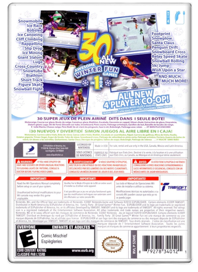 Family Party 30 Great Games Winter Fun - Nintendo Wii (Refurbished)