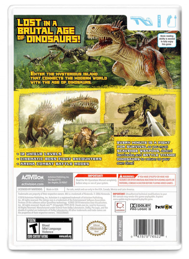 Top Shot Dinosaur Hunter - Nintendo Wii (Refurbished)