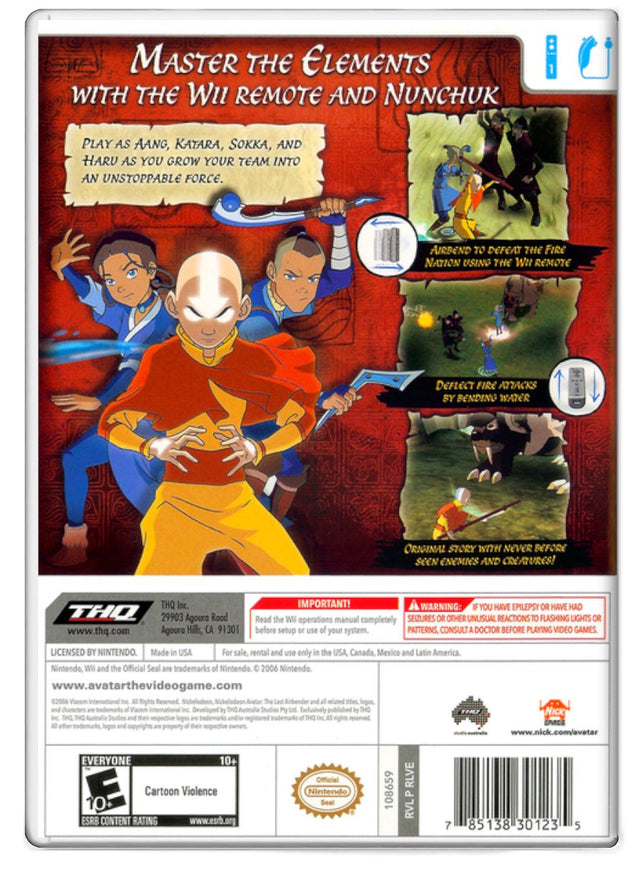 Avatar The Last Airbender - Nintendo Wii (Refurbished)