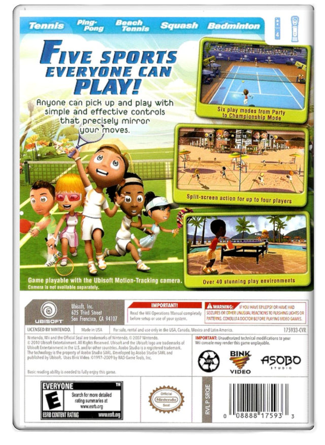 Racquet Sports - Nintendo Wii (Refurbished)