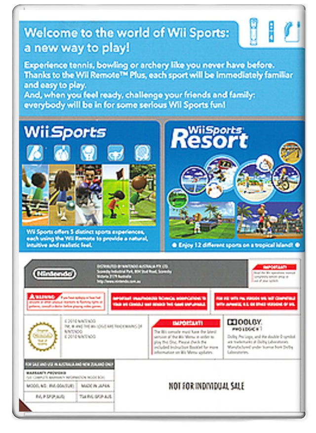 Wii Sports and Wii Sports Resort - Nintendo Wii (Refurbished)