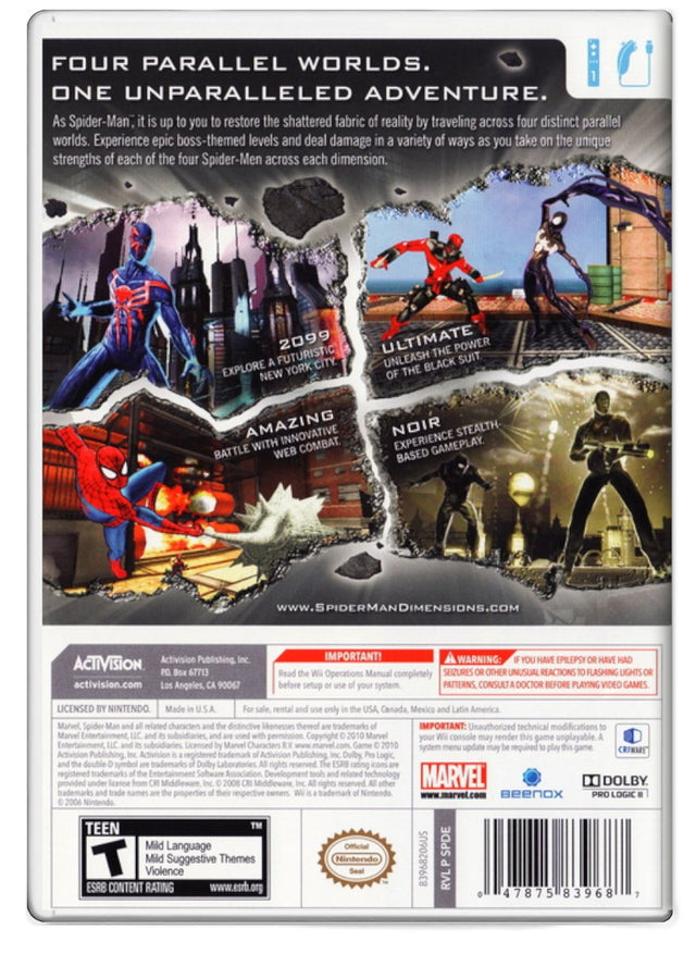 Spider-Man: Shattered Dimensions - Nintendo Wii (Refurbished)