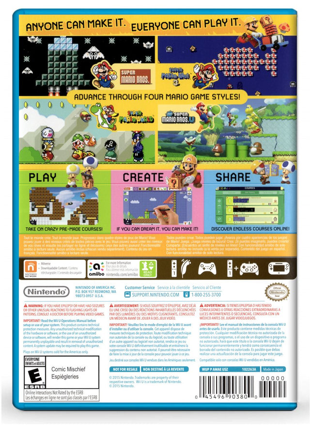 Super Mario Maker - Nintendo Wii U (Refurbished)