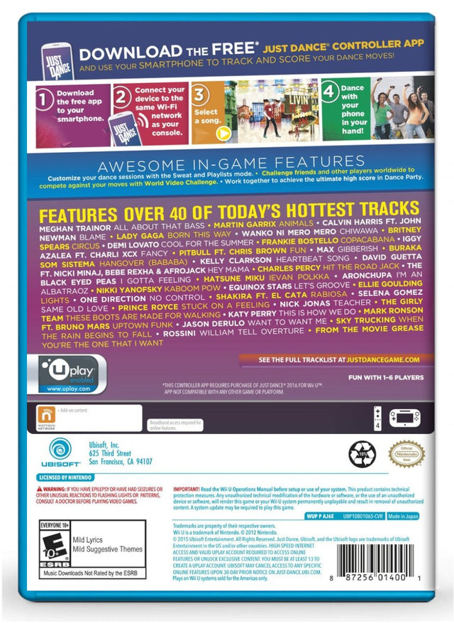 Just Dance 2016 - Nintendo Wii U (Refurbished)