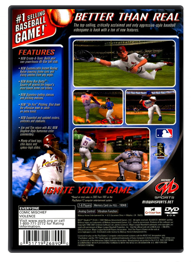 MLB Slugfest 2004 - PlayStation 2 (Refurbished)