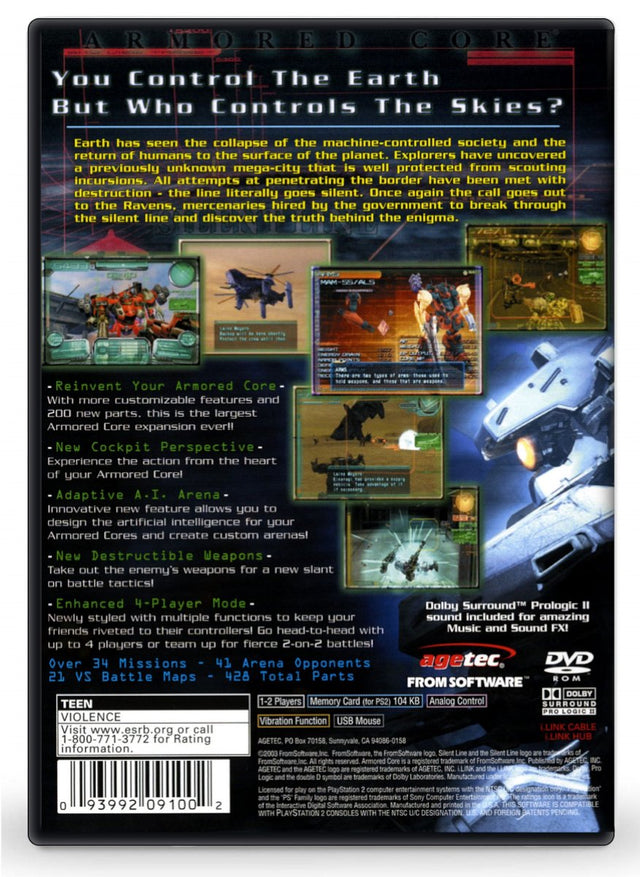 Armored Core Silent Line - PlayStation 2 (Refurbished)