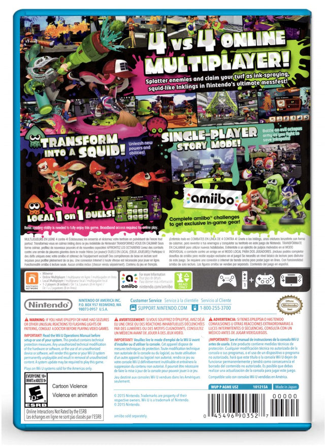 Splatoon - Nintendo Wii U (Refurbished)