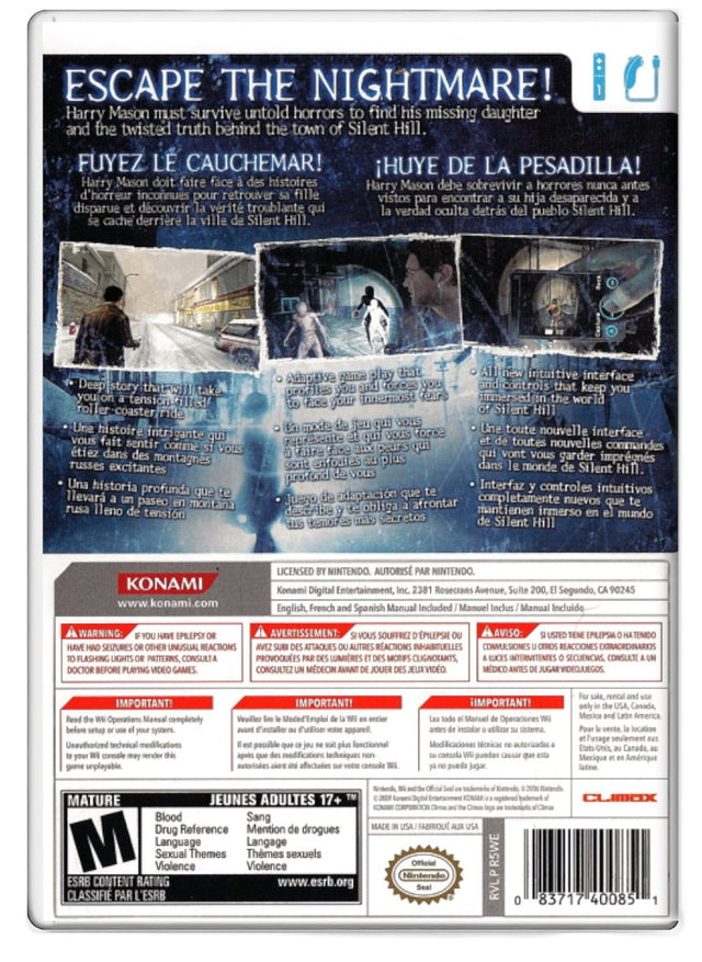 Silent Hill: Shattered Memories - Nintendo Wii (Refurbished)
