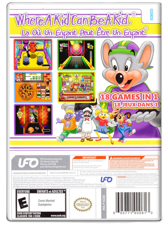 Chuck E. Cheeses Party Games - Nintendo Wii (Refurbished)