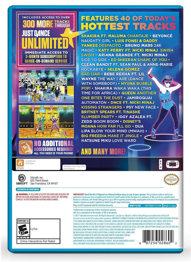 Just Dance 2018 - Nintendo Wii U (Refurbished)