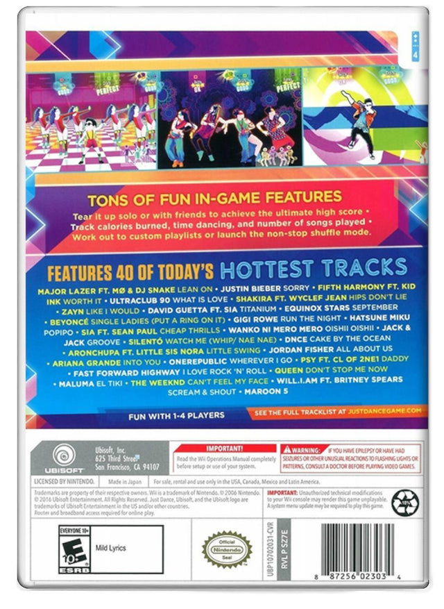 Just Dance 2017 - Nintendo Wii (Refurbished)