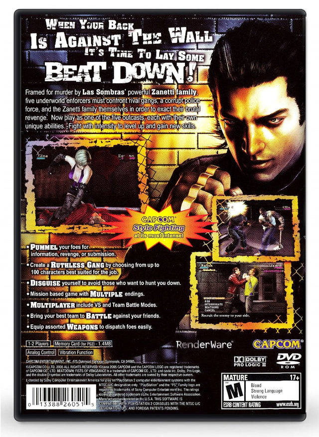 Beat Down: Fists of Vengeance - PlayStation 2 (Refurbished)