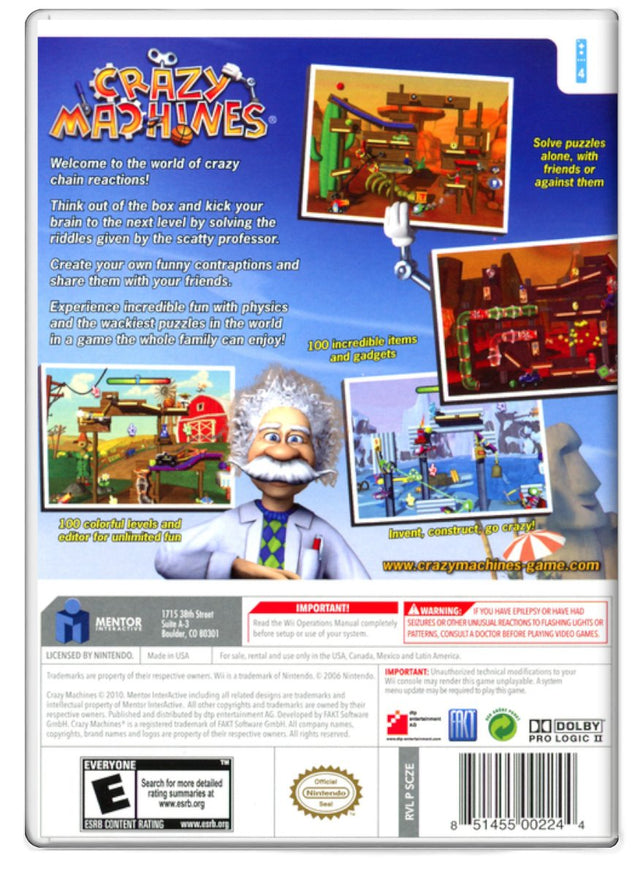Crazy Machines - Nintendo Wii (Refurbished)