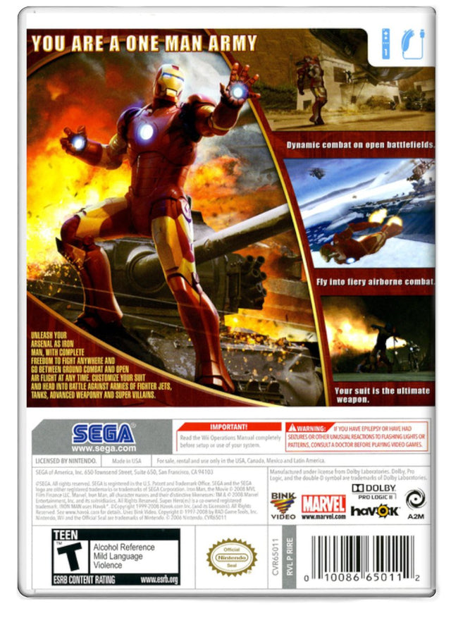 Iron Man - Nintendo Wii (Refurbished)