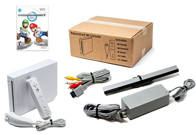 Nintendo Wii Console White - Mario Kart Wii Refurbished