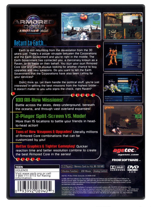 Armored Core 2 Another Age - PlayStation 2 (Refurbished)