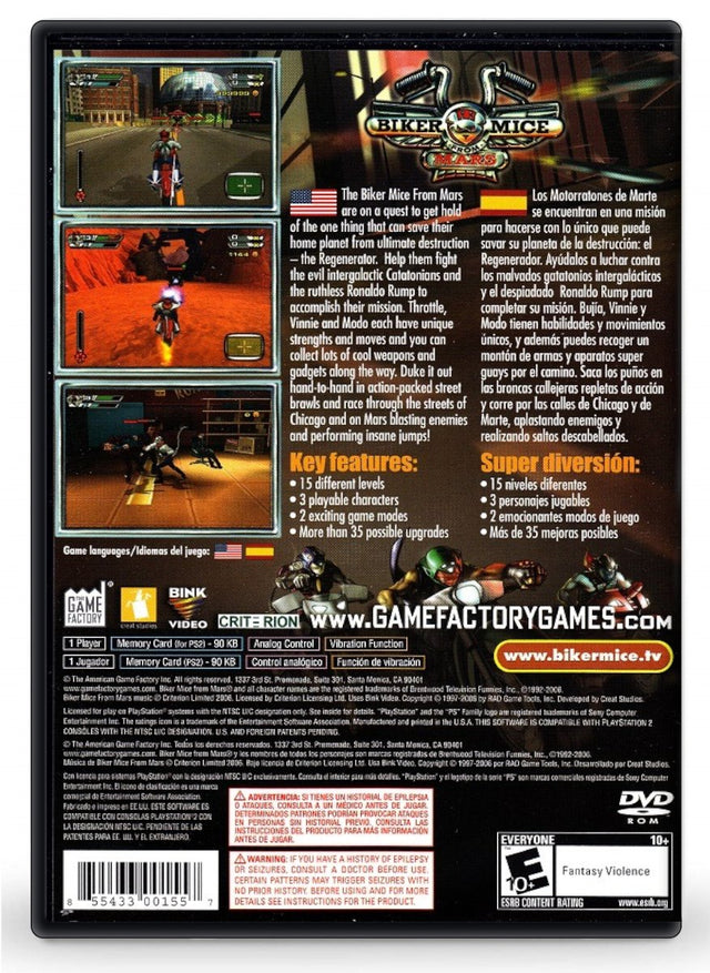 Biker Mice From Mars - PlayStation 2 (Refurbished)