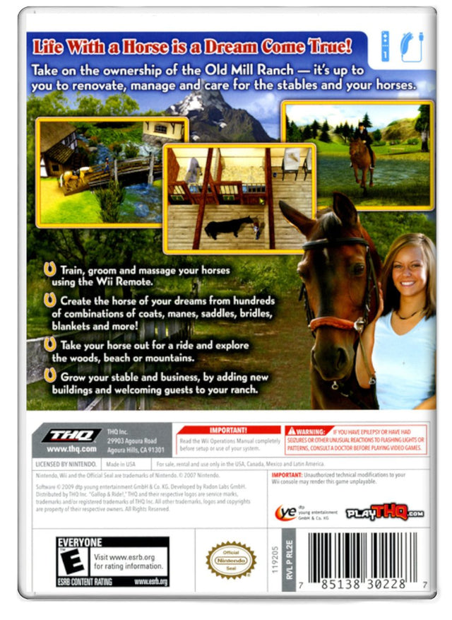 Gallop and Ride - Nintendo Wii (Refurbished)