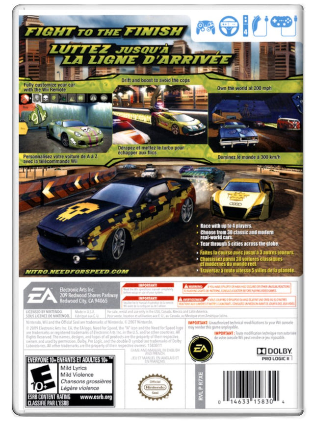 Need for Speed Nitro - Nintendo Wii (Refurbished)