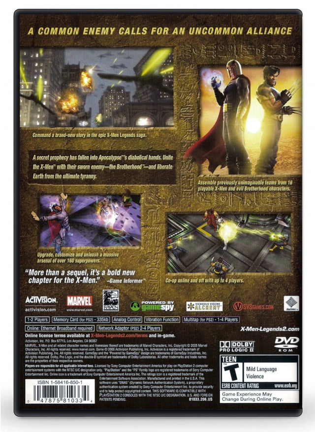 X-Men Legends II: Rise of Apocalypse - PlayStation 2 (Refurbished)