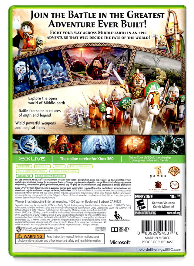 Lego Lord of the Rings - Xbox 360 (Refurbished)