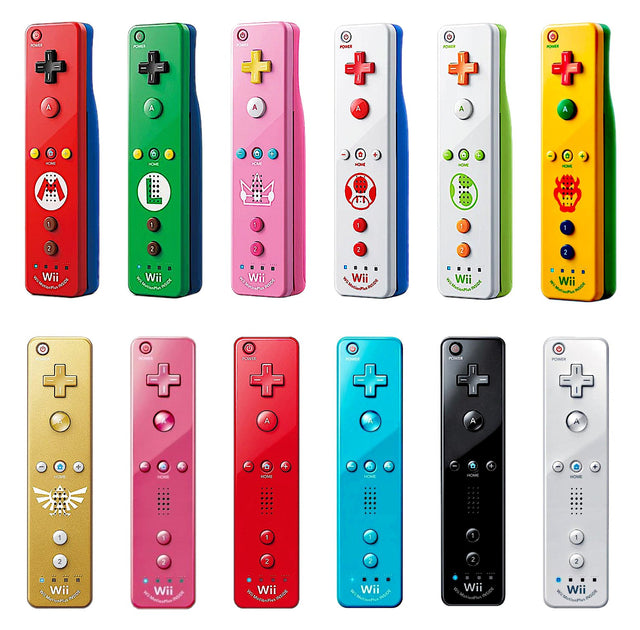 Official OEM Wii Remote by Nintendo + Pick Color & Motion Plus (Refurbished)