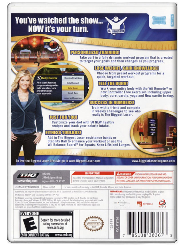 The Biggest Loser Challenge - Nintendo Wii (Refurbished)