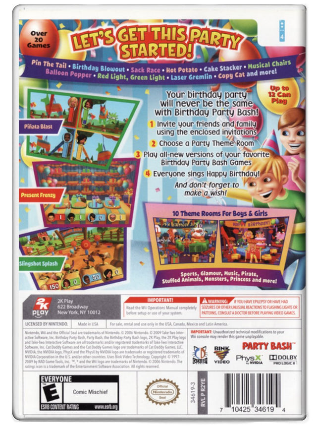 Birthday Party Bash - Nintendo Wii (Refurbished)