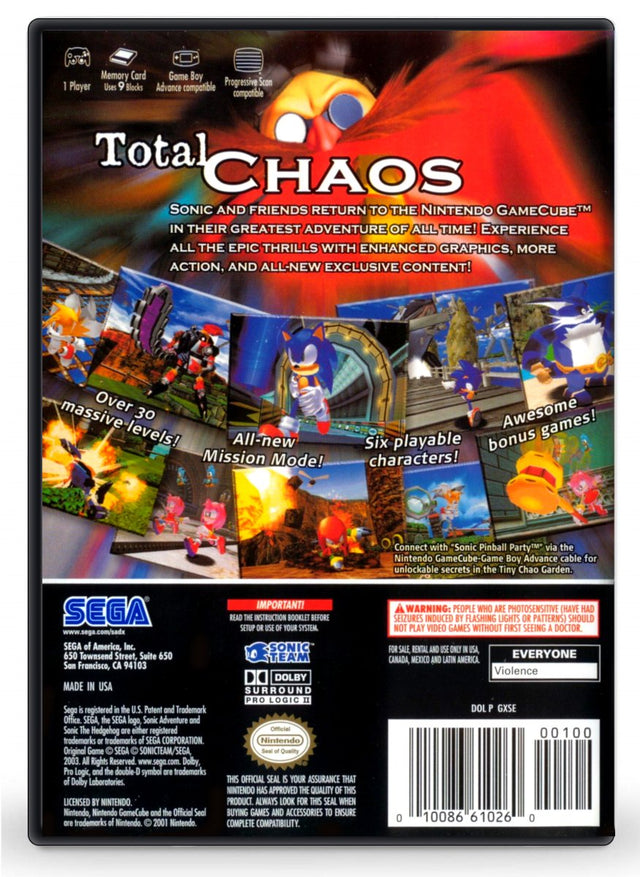 Sonic Adventure DX - Nintendo GameCube (Refurbished)