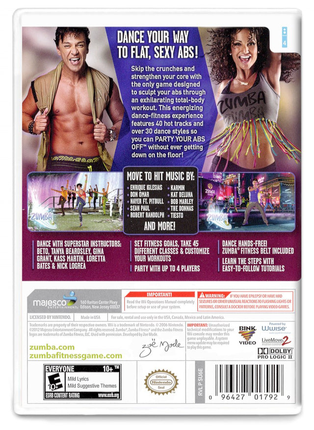 Zumba Fitness Core -Nintendo Wii (Refurbished)