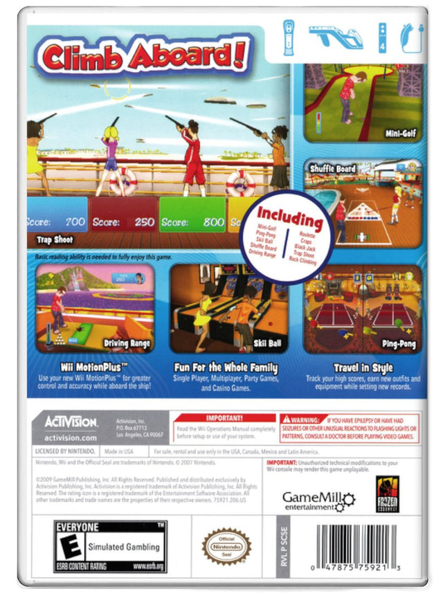 Cruise Ship Vacation Games - Nintendo Wii (Refurbished)