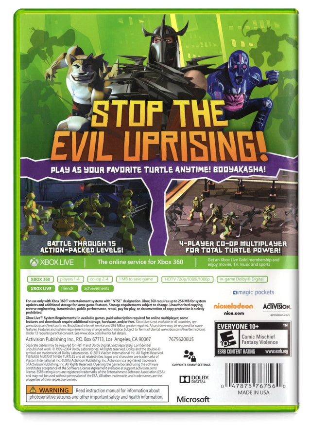 Teenage Mutant Ninja Turtles - Xbox 360 (Refurbished)