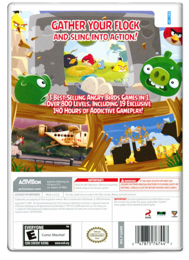 Angry Birds Trilogy - Nintendo Wii (Refurbished)