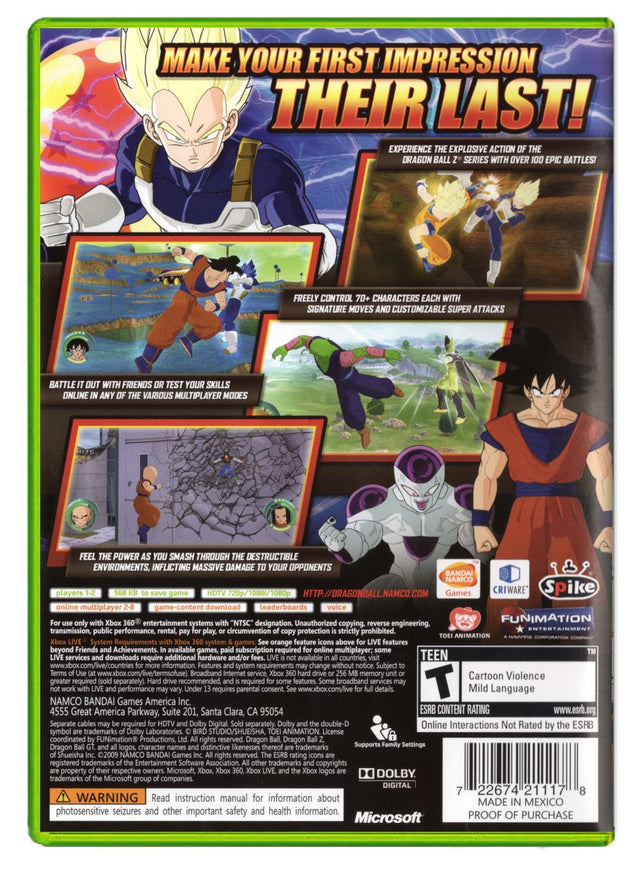 Dragon Ball: Raging Blast - Xbox 360 (Refurbished)