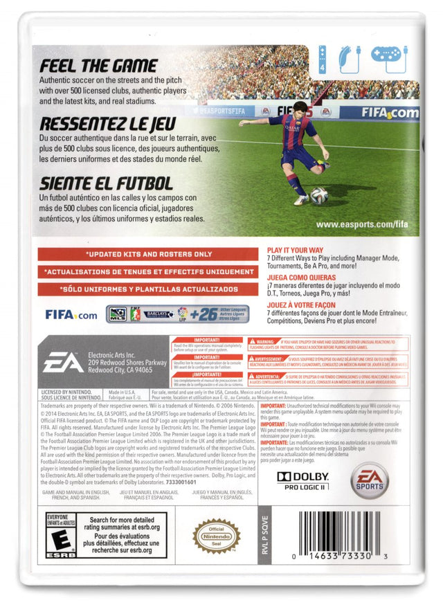 FIFA Soccer 15 - Nintendo Wii (Refurbished)