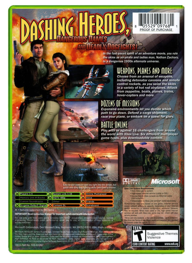 Crimson Skies: High Road to Revenge - Xbox Original (Refurbished)