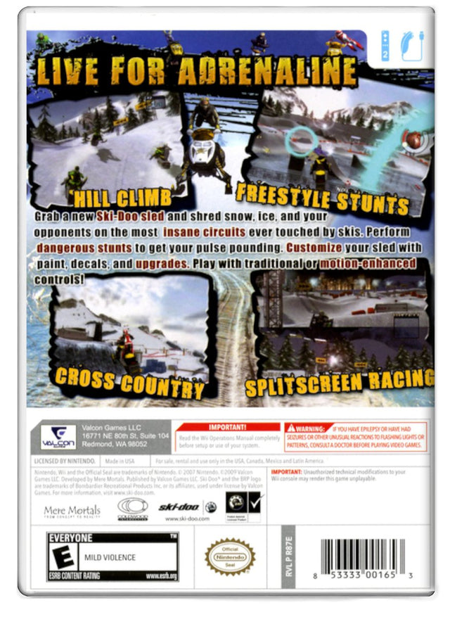 Ski-Doo Snowmobile Challenge - Nintendo Wii (Refurbished)