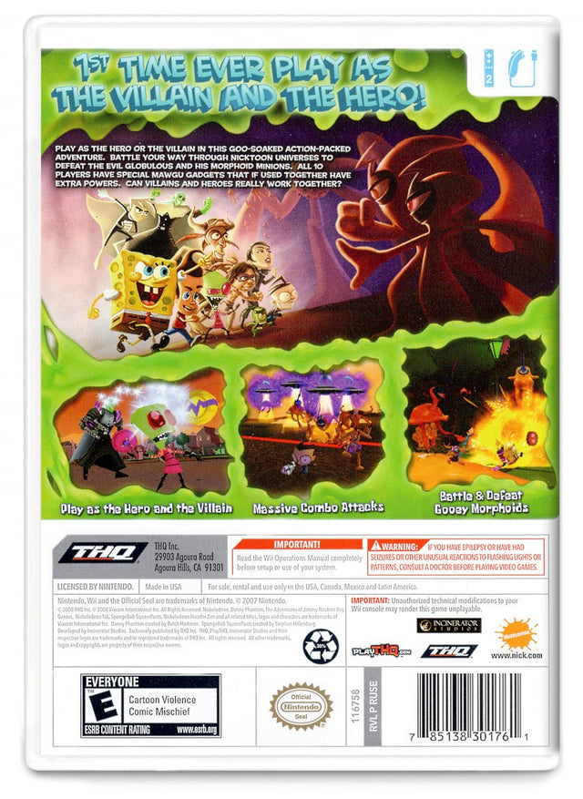 SpongeBob SquarePants featuring NickToons: Globs of Doom - Nintendo Wii (Refurbished)