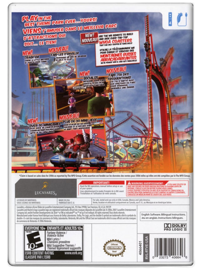 Thrillville Off the Rails - Nintendo Wii (Refurbished)