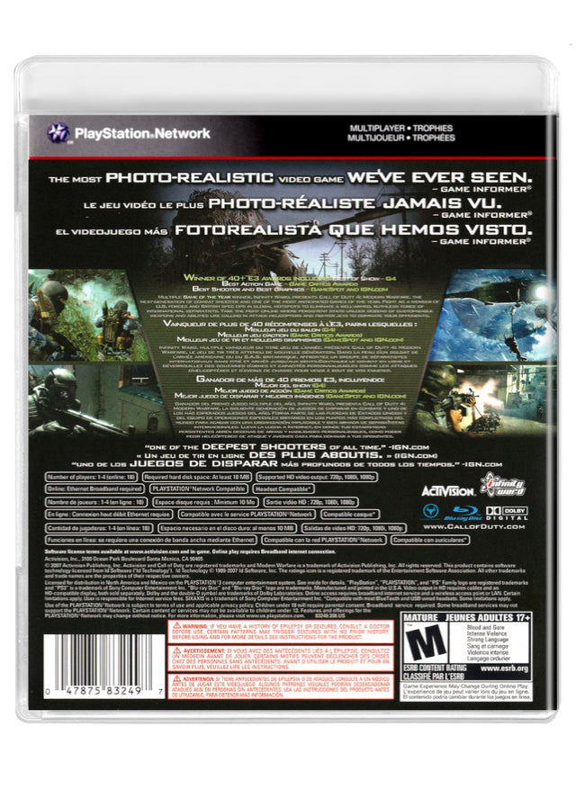 Call of Duty 4: Modern Warfare - PlayStation 3 (Refurbished)