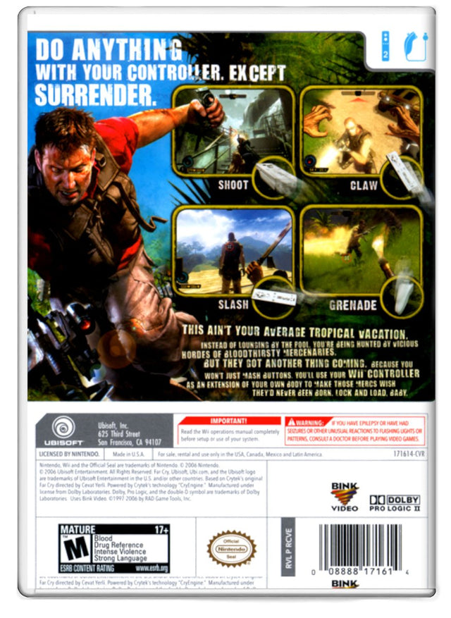 Far Cry Vengeance - Nintendo Wii (Refurbished)