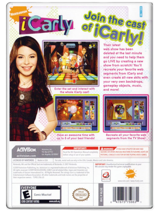 iCarly - Nintendo Wii (Refurbished)
