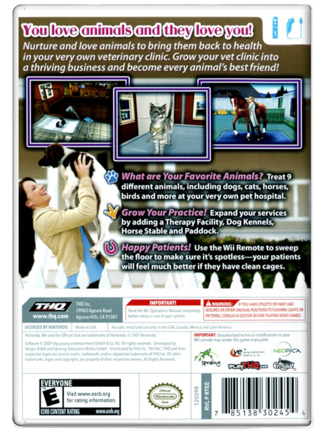 Paws Claws: Pet Vet - Nintendo Wii (Refurbished)