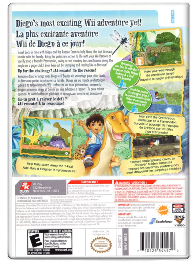 Go Diego Go Great Dinosaur Rescue - Nintendo Wii (Refurbished)