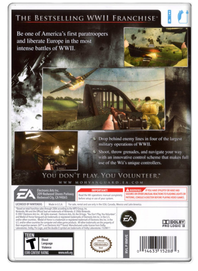 Medal of Honor Vanguard - Nintendo Wii (Refurbished)
