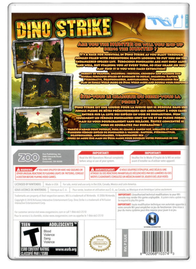 Dino Strike - Nintendo Wii (Refurbished)