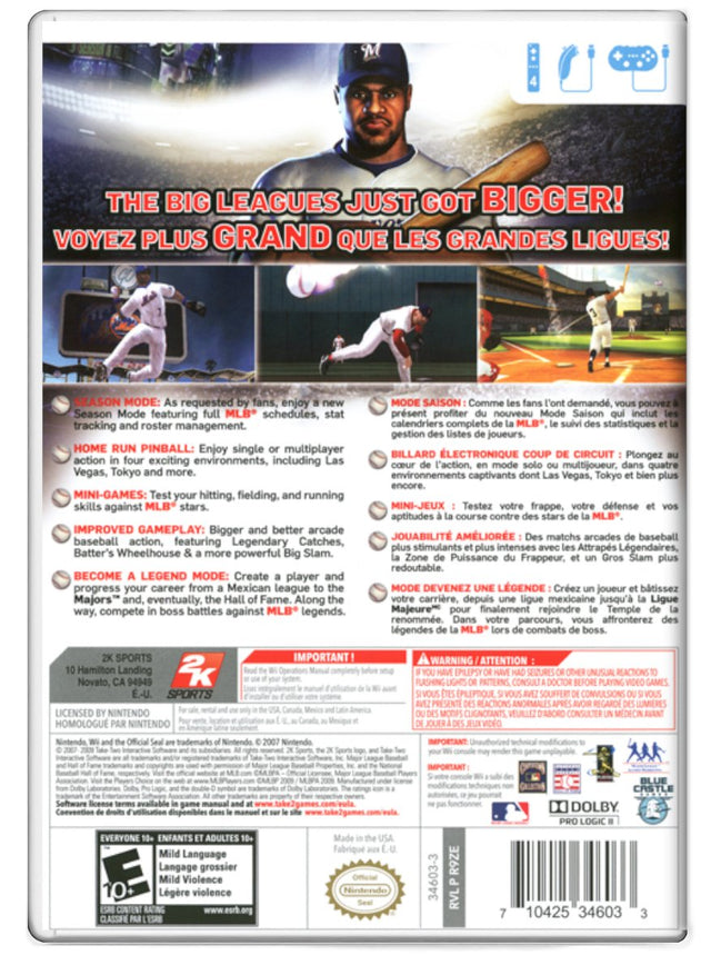 The Bigs 2 - Nintendo Wii (Refurbished)